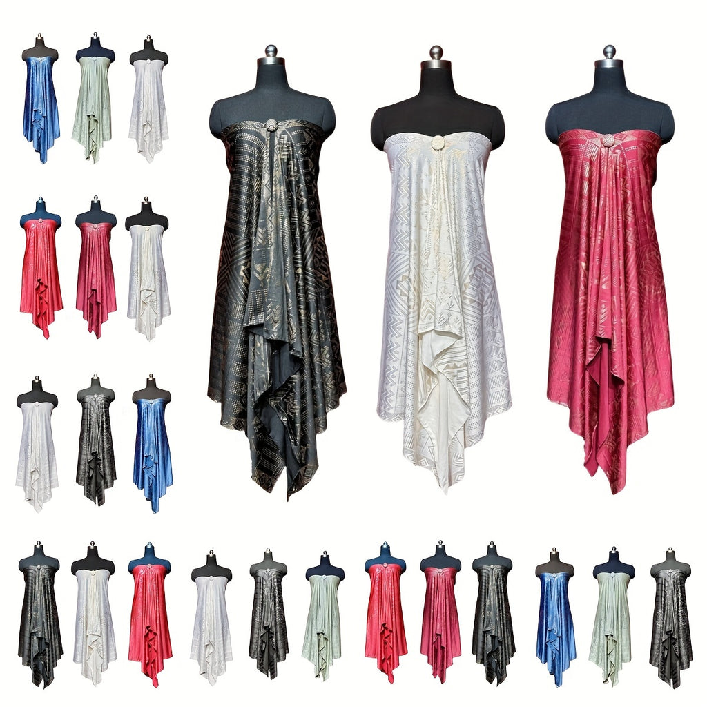 Elegant 3pcs Set: Soft & Stretchy Milk Fiber Shawls for Women - Warm, Windproof Scarves with Gift Buckle - Perfect for Fall/Winter Travel & Casual Outings