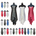 Elegant 3pcs Set: Soft & Stretchy Milk Fiber Shawls for Women - Warm, Windproof Scarves with Gift Buckle - Perfect for Fall/Winter Travel & Casual Outings