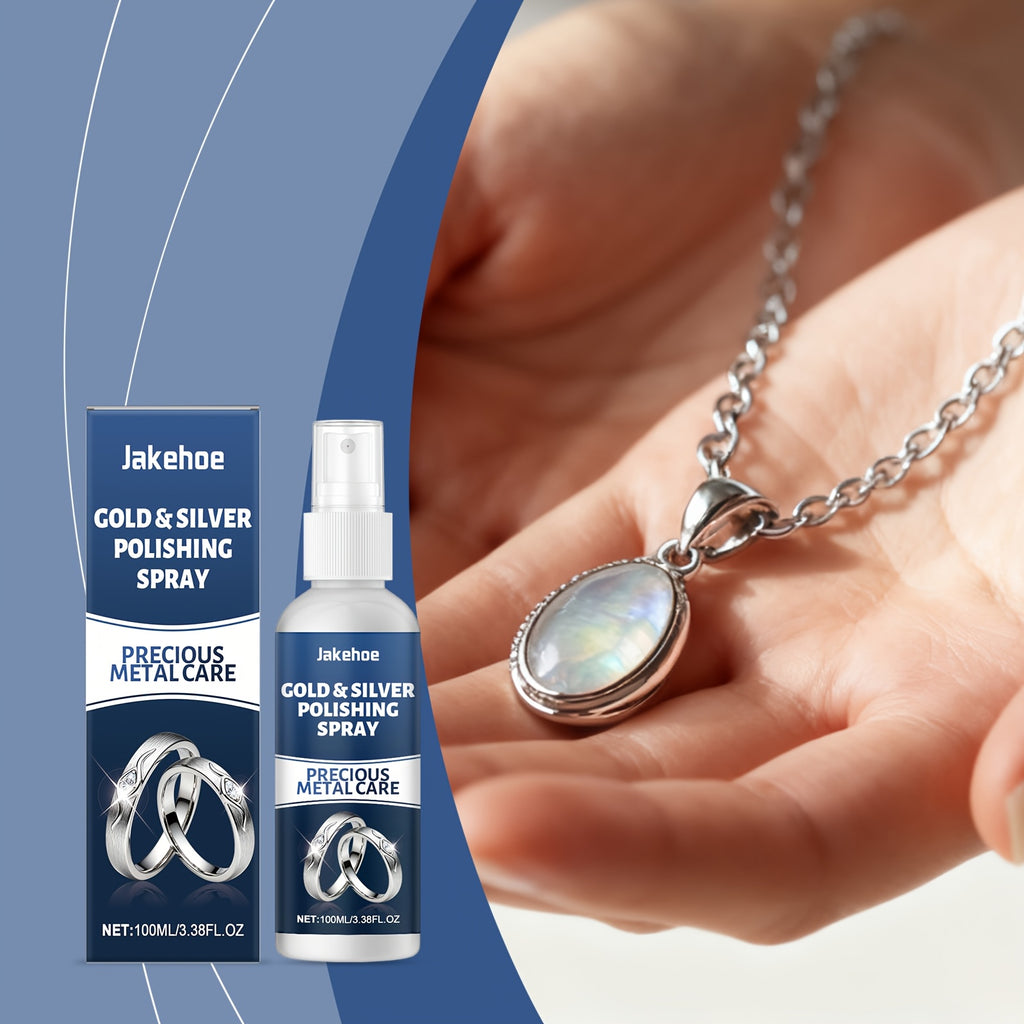 Jewelry Polishing Agent, High-Grade Cleaning Spray, Quickly Remove Oxidation and Restore Luster, Suitable for Necklaces, Bracelets, Rings, Earrings, Watches