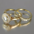 Two 18K Gold Plated 18K Gold Plated-Plated Rings, Perfect Presents for Weddings And Celebrations, Stylish Additions for Valentine'S Day, Christmas, Birthdays, And Anniversaries