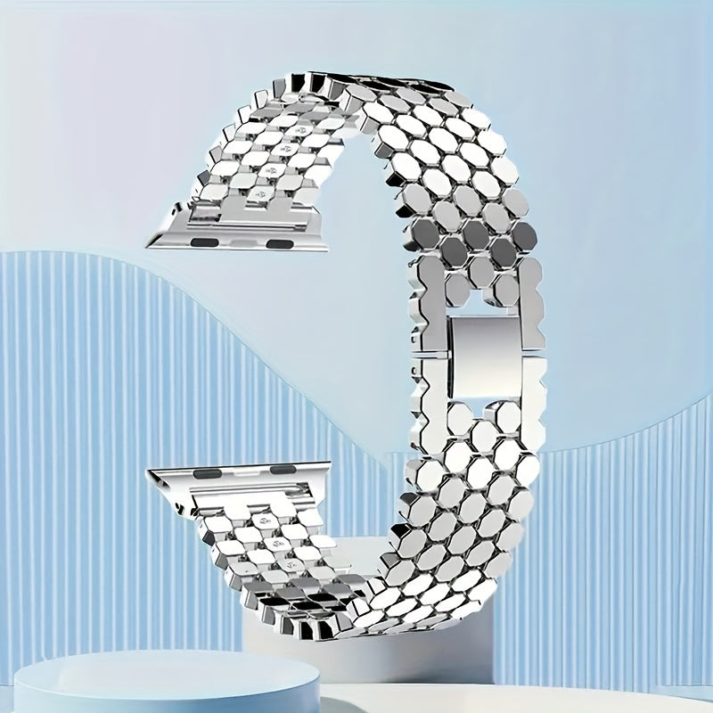 for APPLE Watch Band Series Ultra2 9 8 7 6 5 4 SE 2 1 Stainless Steel Metal iWatch Band Stra+Tool