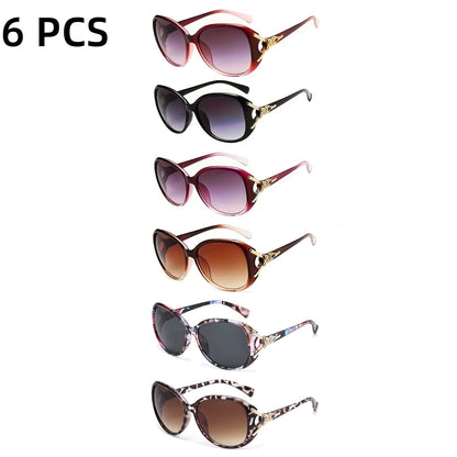 Oversized Sunglasses for Women 3-Pack or 6-Pack Fashion Anti-Glare UV Protection Summer Eyewear Bulk Set Stylish Ladies Shades for Beach Vacation Daily Wear