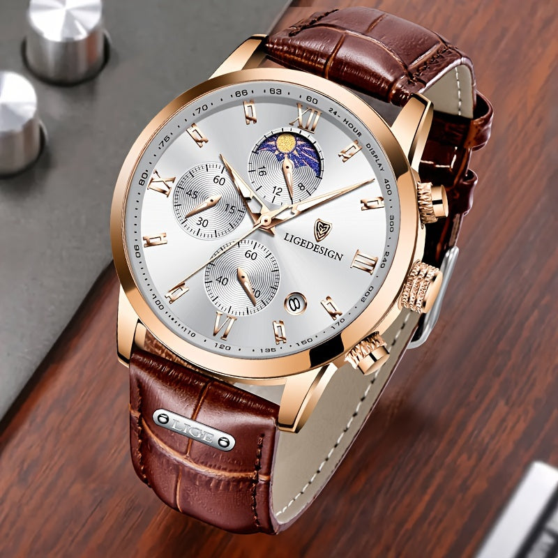 Sport Waterproof Men'S Quartz Watches, Chronograph Luminous Calendar Student Watch, Halloween Gift For Women And Men