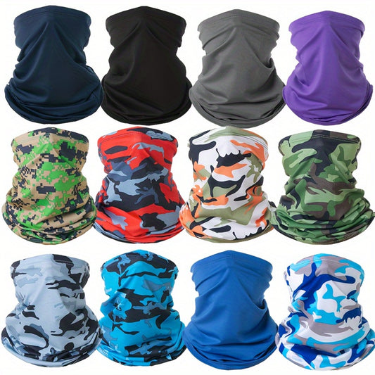 Face Masks & Balaclavas - Mask 12 Pack Unisex UV Sun Protection Windproof Breathable Balaclava Neck - main product view