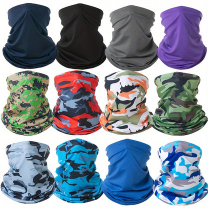 Face Masks & Balaclavas - Mask 12 Pack Unisex UV Sun Protection Windproof Breathable Balaclava Neck - product detail view 13