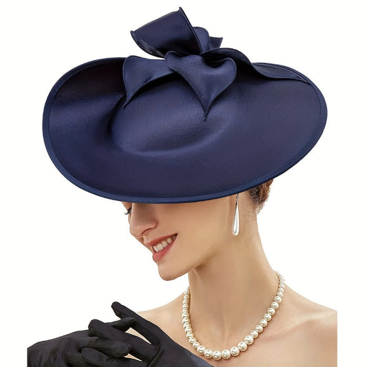 Fascinators & Derby Hats - Fascinator Hat for Women Wide Brim Hat Wedding Headpiece Tea Bridal Hair - main product view
