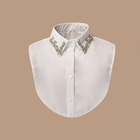 Fashion Accessories - Rhinestone Faux Collar with Shoulder Straps for Women Detachable - main product view