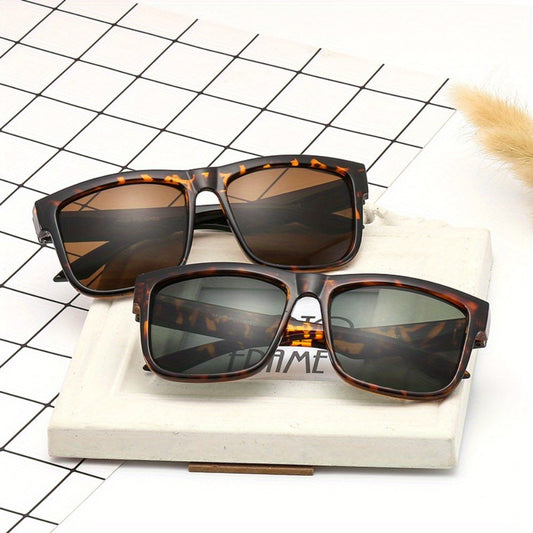 Fashion Glasses - Eyeglasses Unisex Trendy Frame Men Women Office Leopard Print Black Gray - main product view