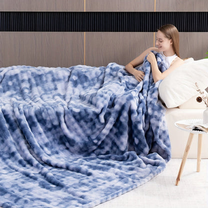 Faux Rabbit Fur Cozy Throw Blanket - Machine-Washable – view 3