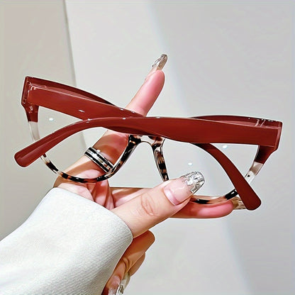 Reading Glasses 3-Pack Metal Hinge Minimalist Color Block Design Elegant Presbyopia Frames for Women Magnification +100 to +400 Fashion Gift Eyewear