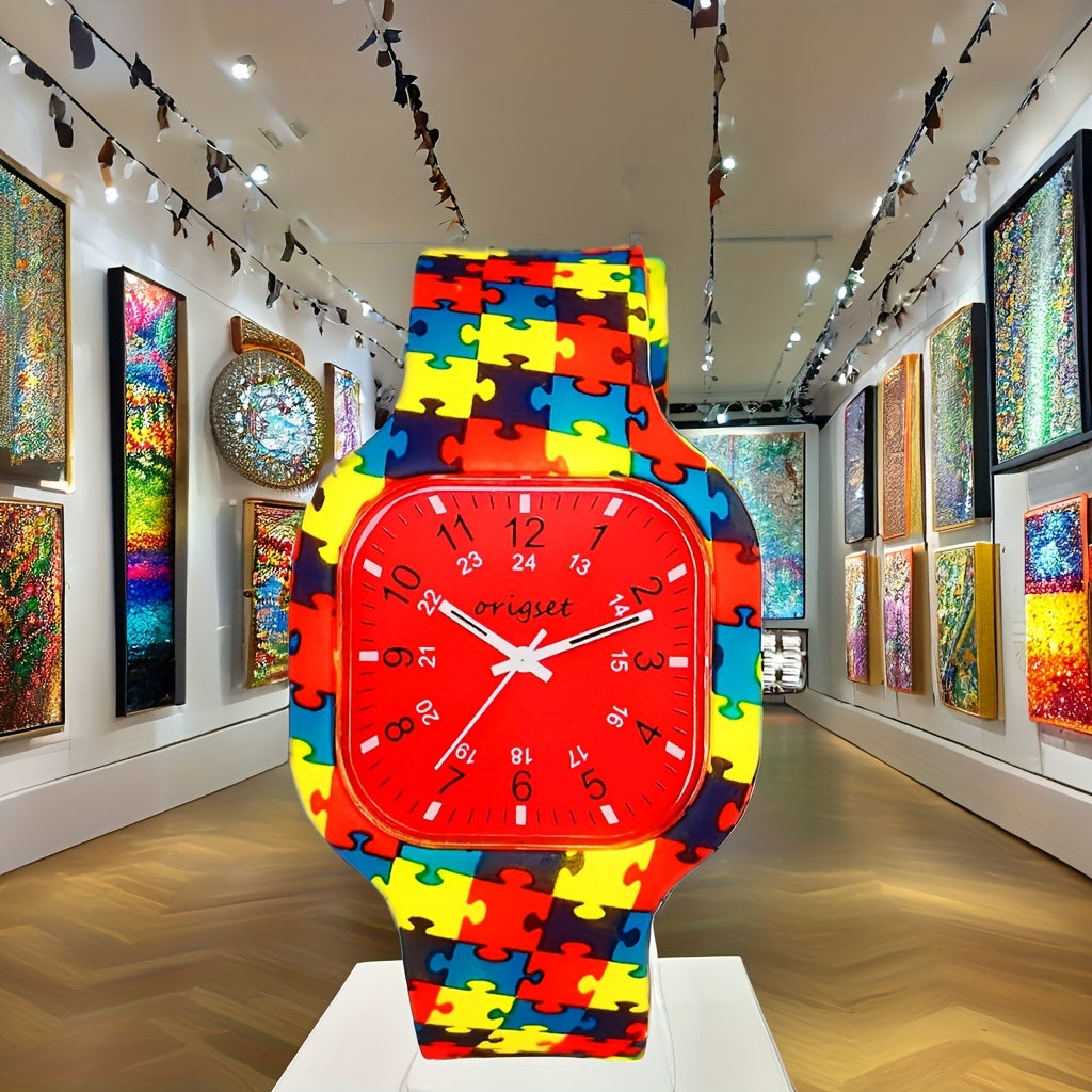 Nurse'S Designed for Students, Doctors, And Both Men And Women, Featuring a Second-Hand And a 24-Hour Yellow Puzzle Design with a Red Dial