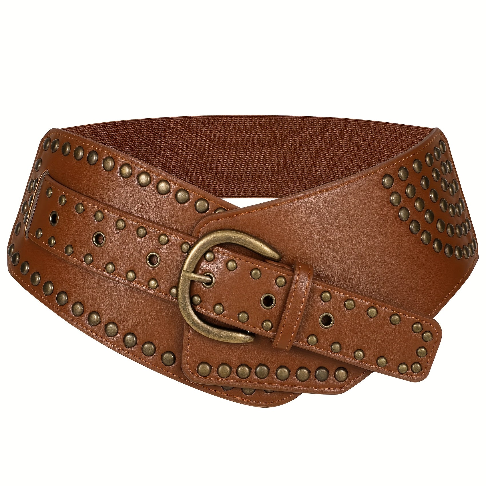 SUOSDEY 1pc Vintage Women's Wide Belt to Match Dress Festival Accessory