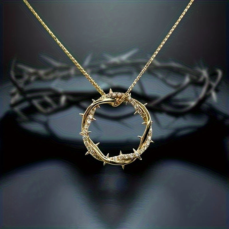 925 Silver Inlaid 1-Carat Moissanite Thorn Ring Pendant Suitable for Daily Wear, Parties, Holiday Gifts with Exquisite Gift Boxes