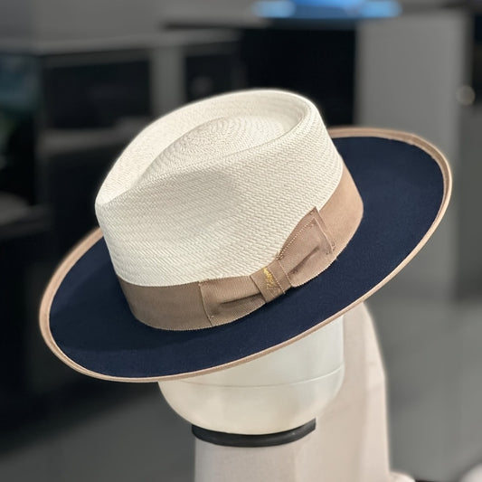 Fedora Hat - Felt Couple Matching Color Block Adjustable - Soft High Quality Felt for - main product view