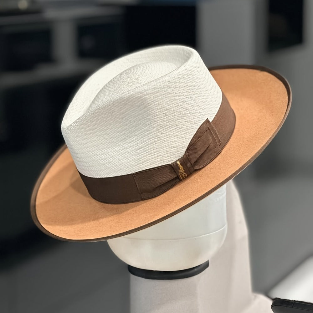 Fedora Hat - Felt Couple Matching Color Block Adjustable - Soft High Quality Felt for - product detail view 6