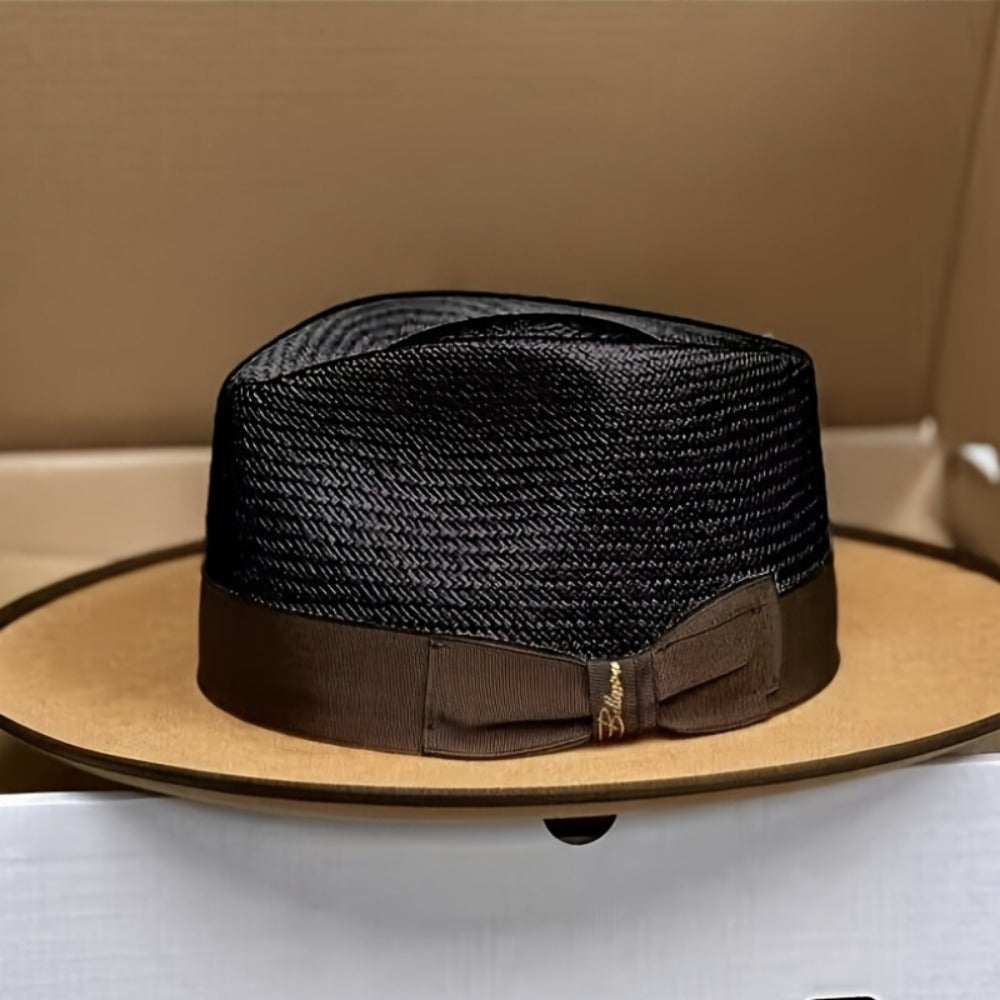 Fedora Hat - Felt Couple Matching Color Block Adjustable - Soft High Quality Felt for - product detail view 14
