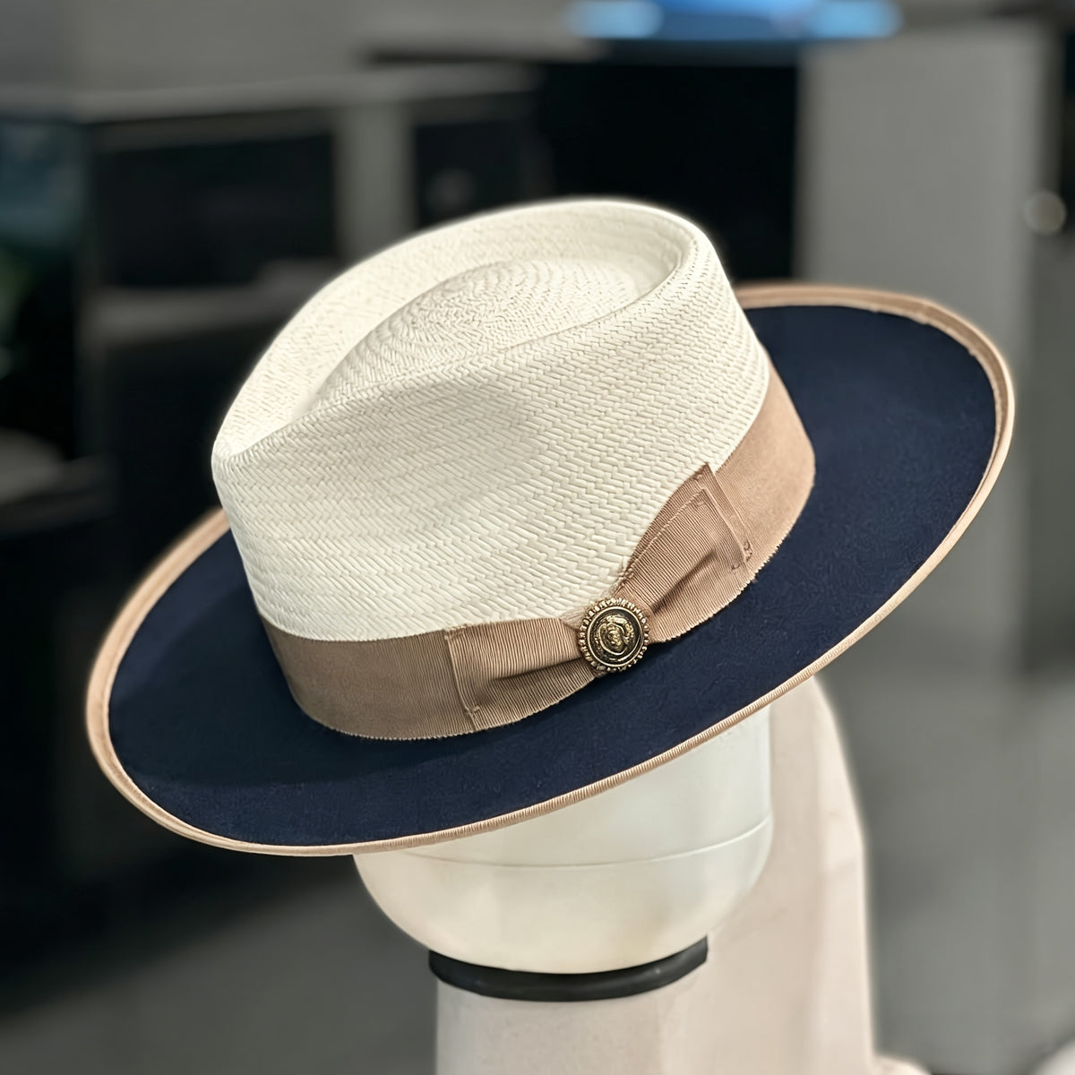 Fedora Hat - Felt Couple Matching Color Block Adjustable - Soft High Quality Felt for - product detail view 20