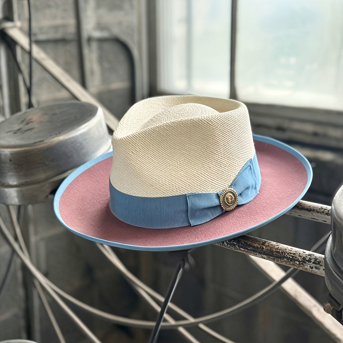 Fedora Hat - Felt Couple Matching Color Block Adjustable - Soft High Quality Felt for - product detail view 23