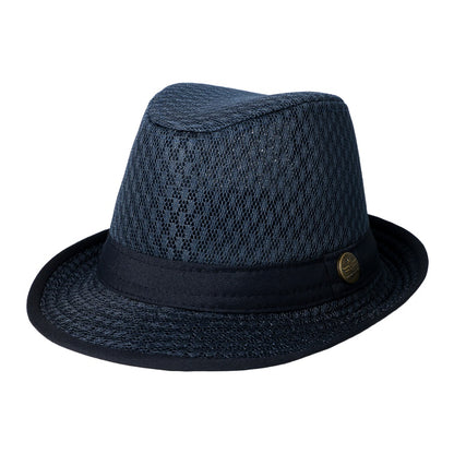 Fedora Hat - for Men & Women Lightweight Mesh Breathable Design with Simple Ribbon - product detail view 11