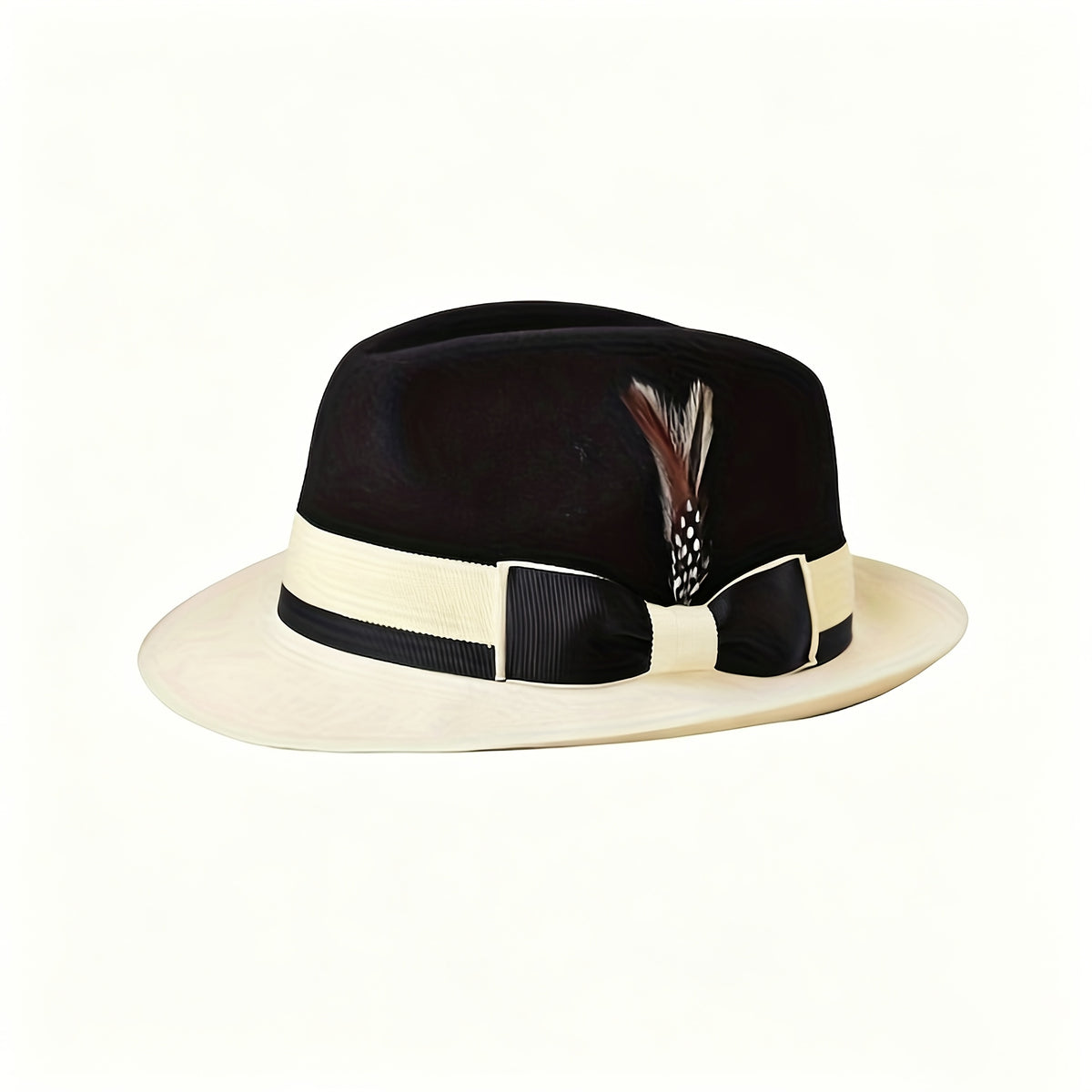 Fedora Hat - Wool Felt for Women Men Pure Wool Jazz Cap Adjustable Style Dress for - product detail view 15