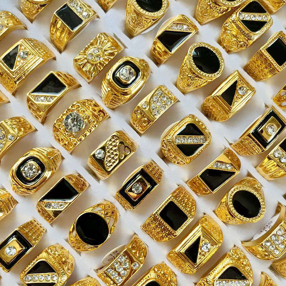 20pcs Men'S Rings Wholesale High Quality Fashion Classics Random Sizes & Styles Couple Rings Casual Everyday & Party Wear Birthday Gifts Halloween Gifts Family Gifts Random Style