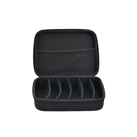 Organizer Case Adjustable Slot for Eyeglasses Hard-Shell Portable Storage Box for Men Women
