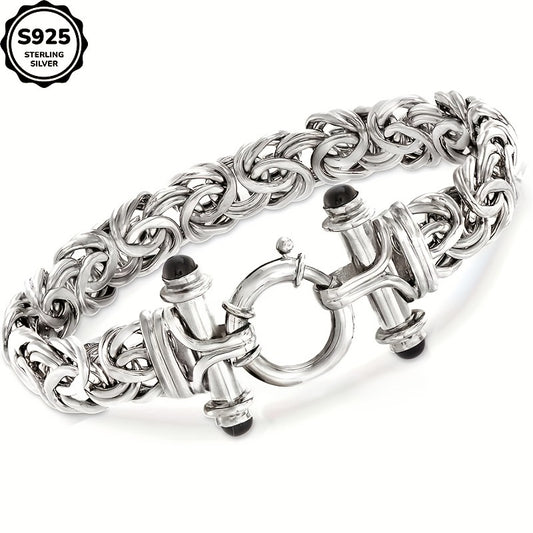 925 Sterling Silver Classic Women's Bracelet | Event/ Graduation/ Valentine's Day Exclusive Jewelry, Special Occasion Gift Box, Gratitude Gift, Suitable as a Birthday, Christmas Gift or as a Graduation Gift for Loved Ones.