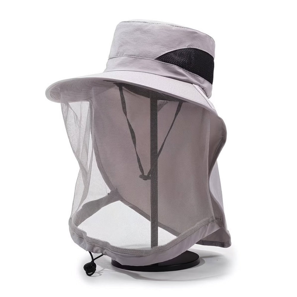 Fishing Hat - with Mosquito Net Face Cover for Men & Women Breathable Mesh Insect-Proof - product detail view 5