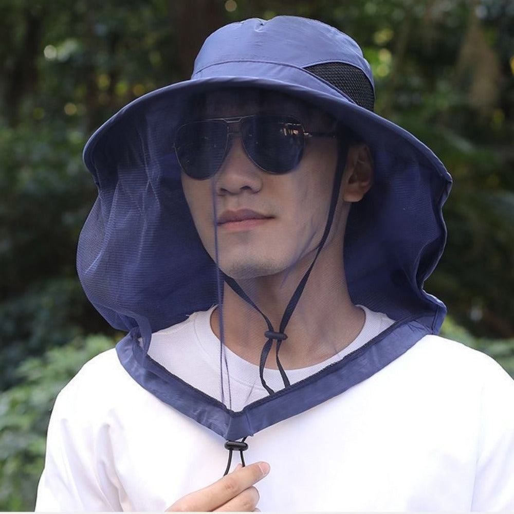 Fishing Hat - with Mosquito Net Face Cover for Men & Women Breathable Mesh Insect-Proof - product detail view 7