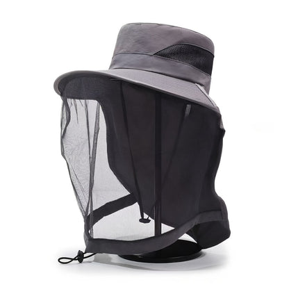 Fishing Hat - with Mosquito Net Face Cover for Men & Women Breathable Mesh Insect-Proof - product detail view 10