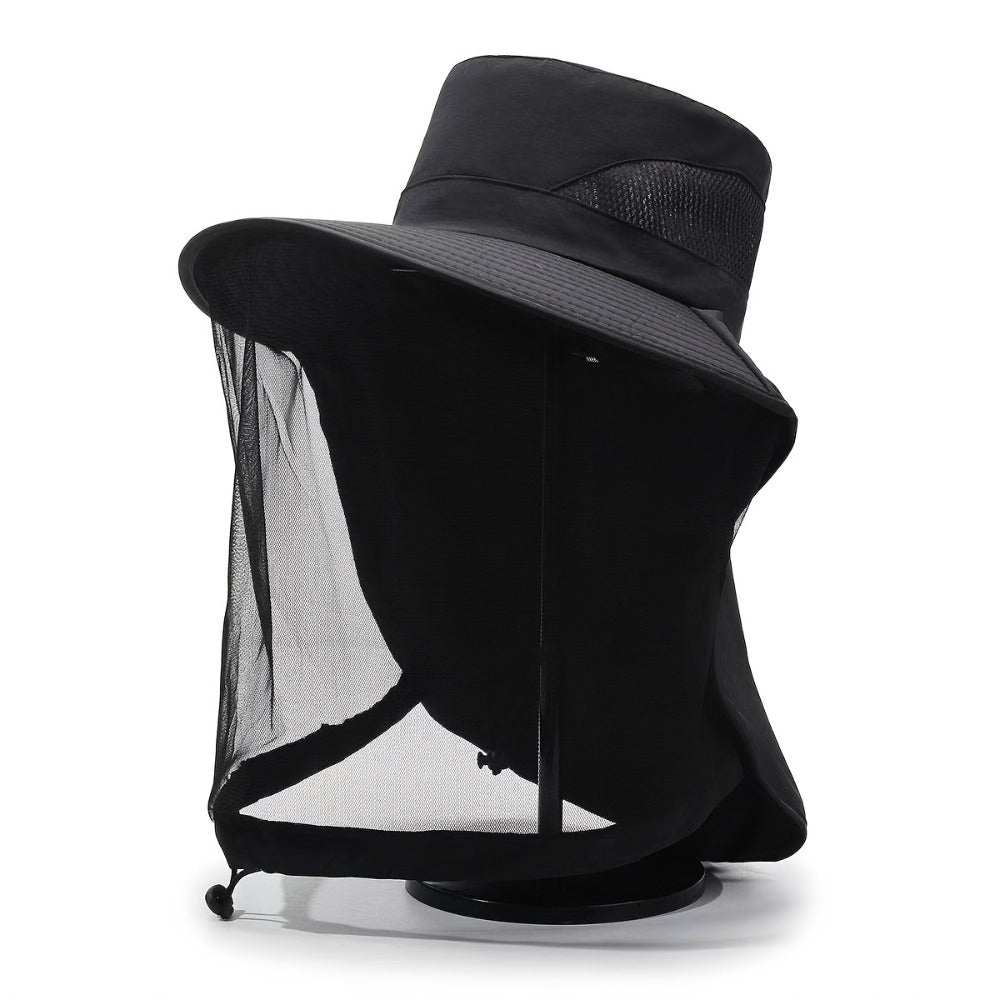 Fishing Hat - with Mosquito Net Face Cover for Men & Women Breathable Mesh Insect-Proof - product detail view 11
