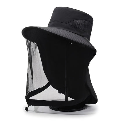 Fishing Hat - with Mosquito Net Face Cover for Men & Women Breathable Mesh Insect-Proof - product detail view 11