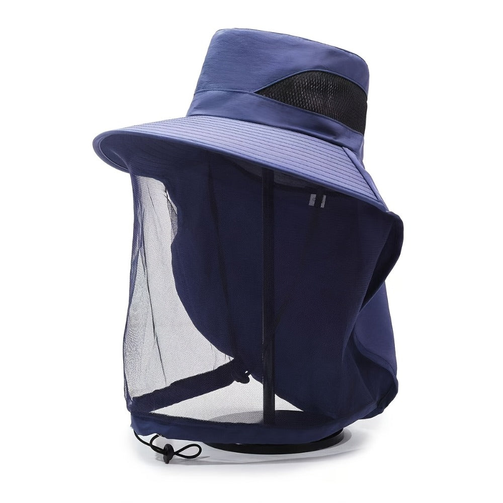 Fishing Hat - with Mosquito Net Face Cover for Men & Women Breathable Mesh Insect-Proof - product detail view 13