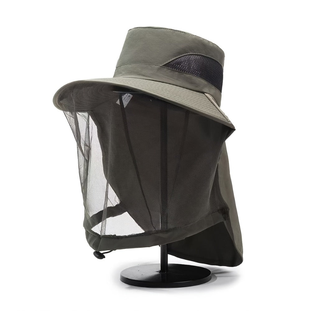 Fishing Hat - with Mosquito Net Face Cover for Men & Women Breathable Mesh Insect-Proof - product detail view 14