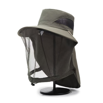 Fishing Hat - with Mosquito Net Face Cover for Men & Women Breathable Mesh Insect-Proof - product detail view 14