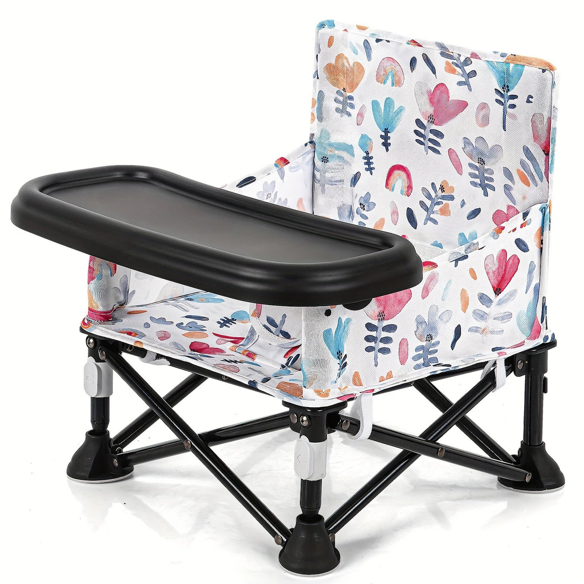Foldable Baby Dining Chair - Portable Tray Seat – view 3