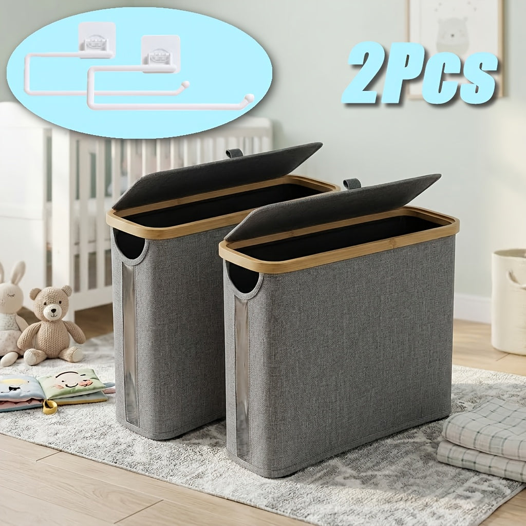 Foldable Bamboo Storage Organizer - Water-Resistant Space-Saving Design – view 7