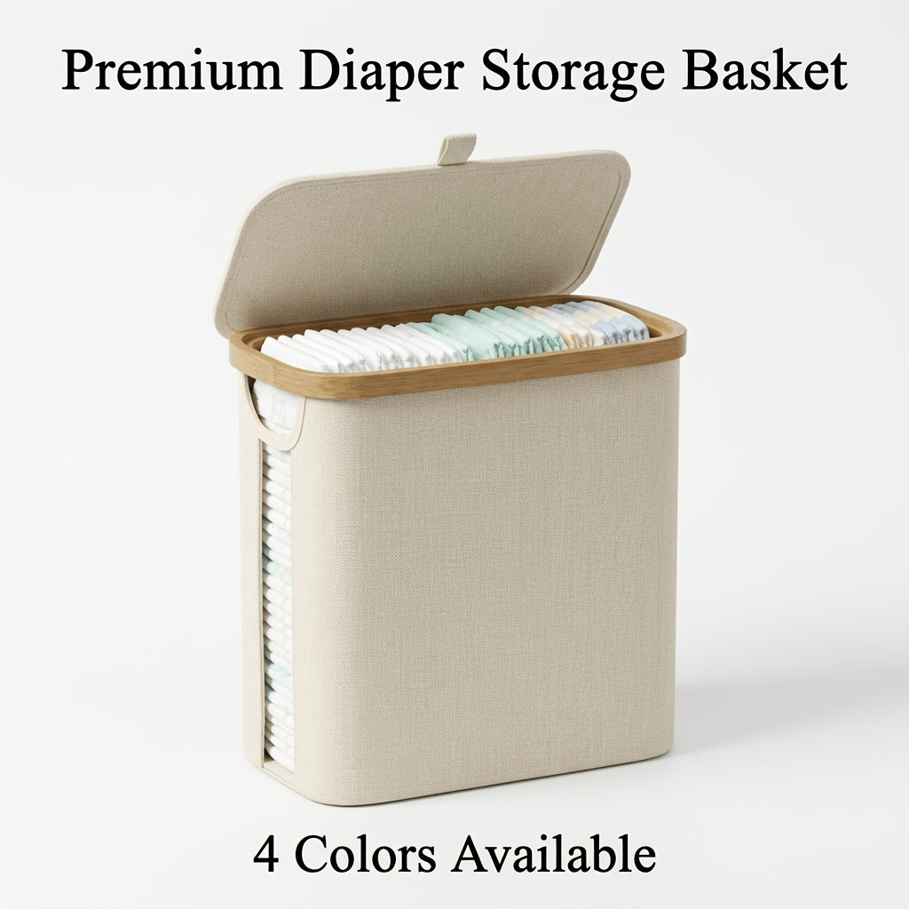 Foldable Bamboo Storage Organizer - Water-Resistant Space-Saving Design – view 8