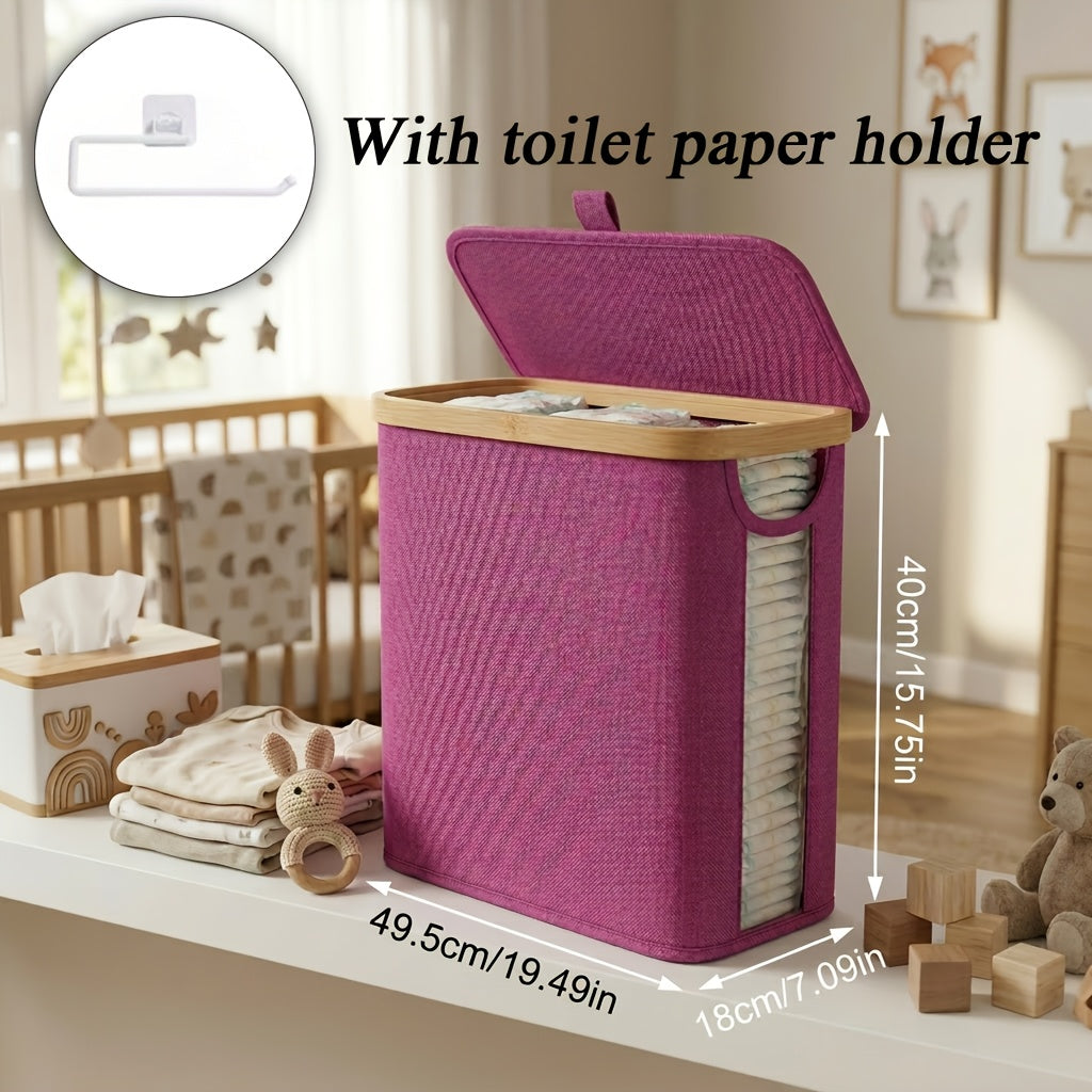 Foldable Bamboo Storage Organizer - Water-Resistant Space-Saving Design – view 11