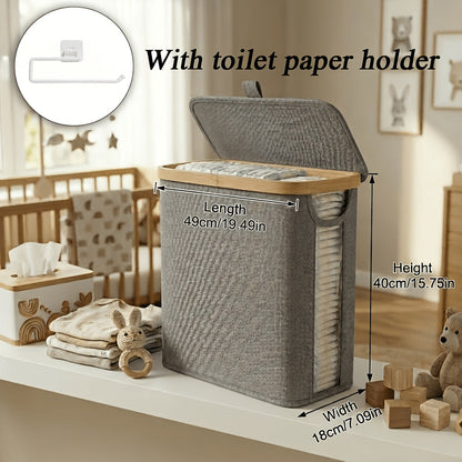 Foldable Bamboo Storage Organizer - Water-Resistant Space-Saving Design – view 12