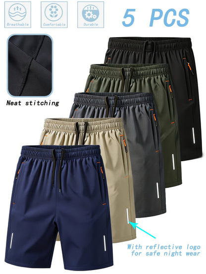 Girls' Athletic Shorts - Quick-Dry 5 – Sizes S–XXL – Black option – main product image