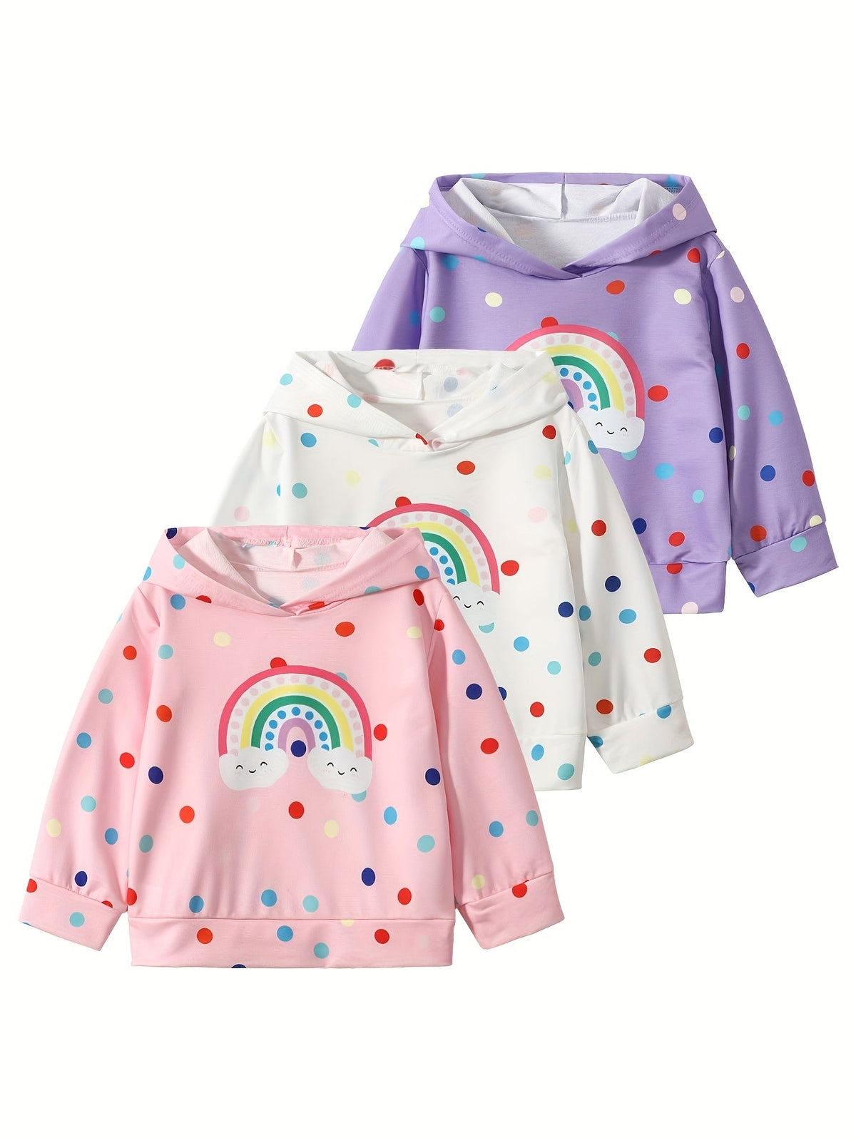 Girls' Autumn Winter Outfit Sets - 4-Set Random Print Hoodie Styles – view 6