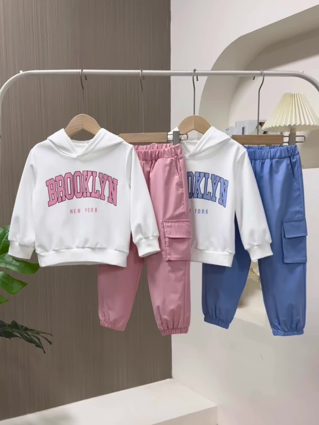 Girls' Autumn Winter Outfit Sets - 4-Set Random Print Hoodie Styles – view 7