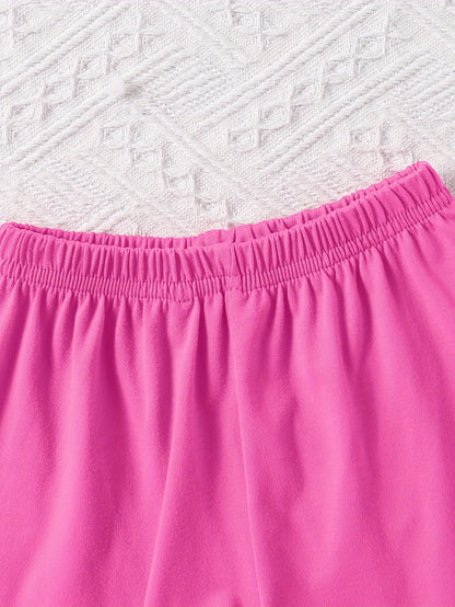 Girls' Bow Detail Outfit Set - Short Sleeve Summer – view 4