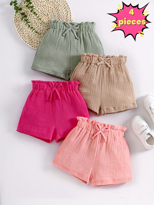 Girls' Bow Detail Shorts - Summer – main product image