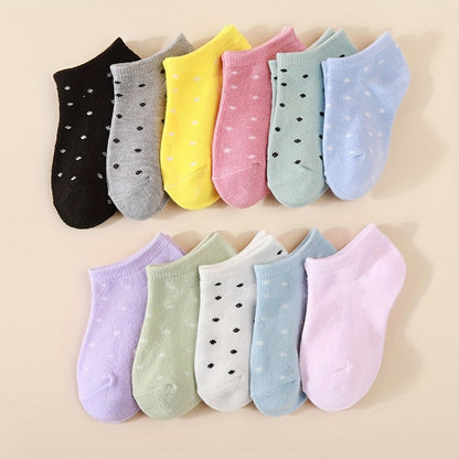 Girls' Bowknot Ankle Socks - 10/20-Pair Options – view 3
