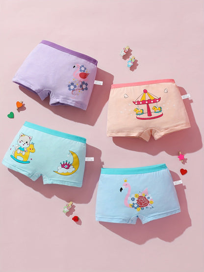 Girls' Boxer Briefs - 12-Pack Assorted Cartoon Print – Sizes 2-3Y–7Y – view 8