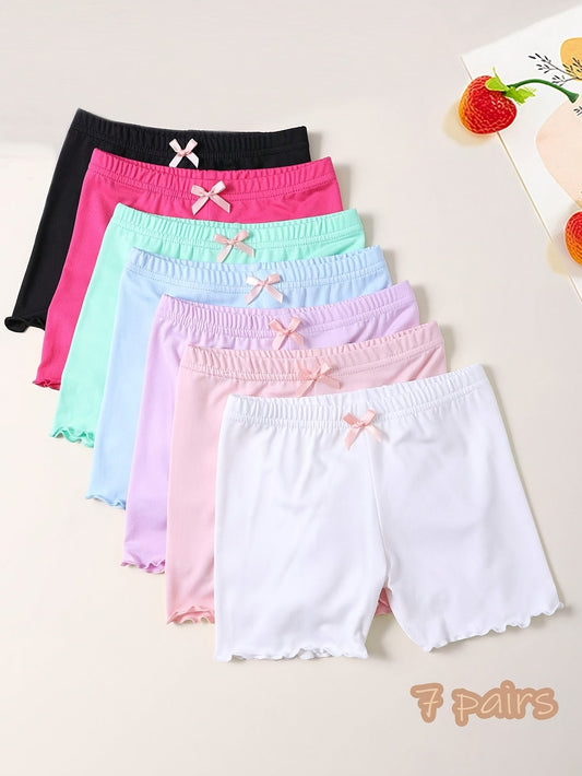 Girls' Boxer Briefs - 7-Pack Bow Detail – main product image
