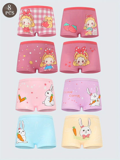 Girls' Boxer Briefs - 8-Pack Assorted Cartoon Print – view 17