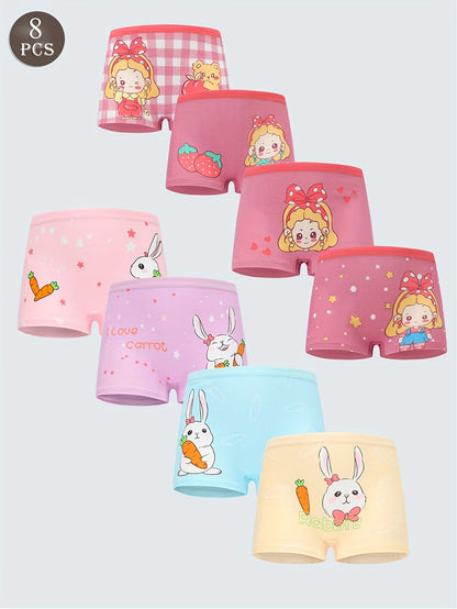 Girls' Boxer Briefs - 8-Pack Assorted Cartoon Print – view 18